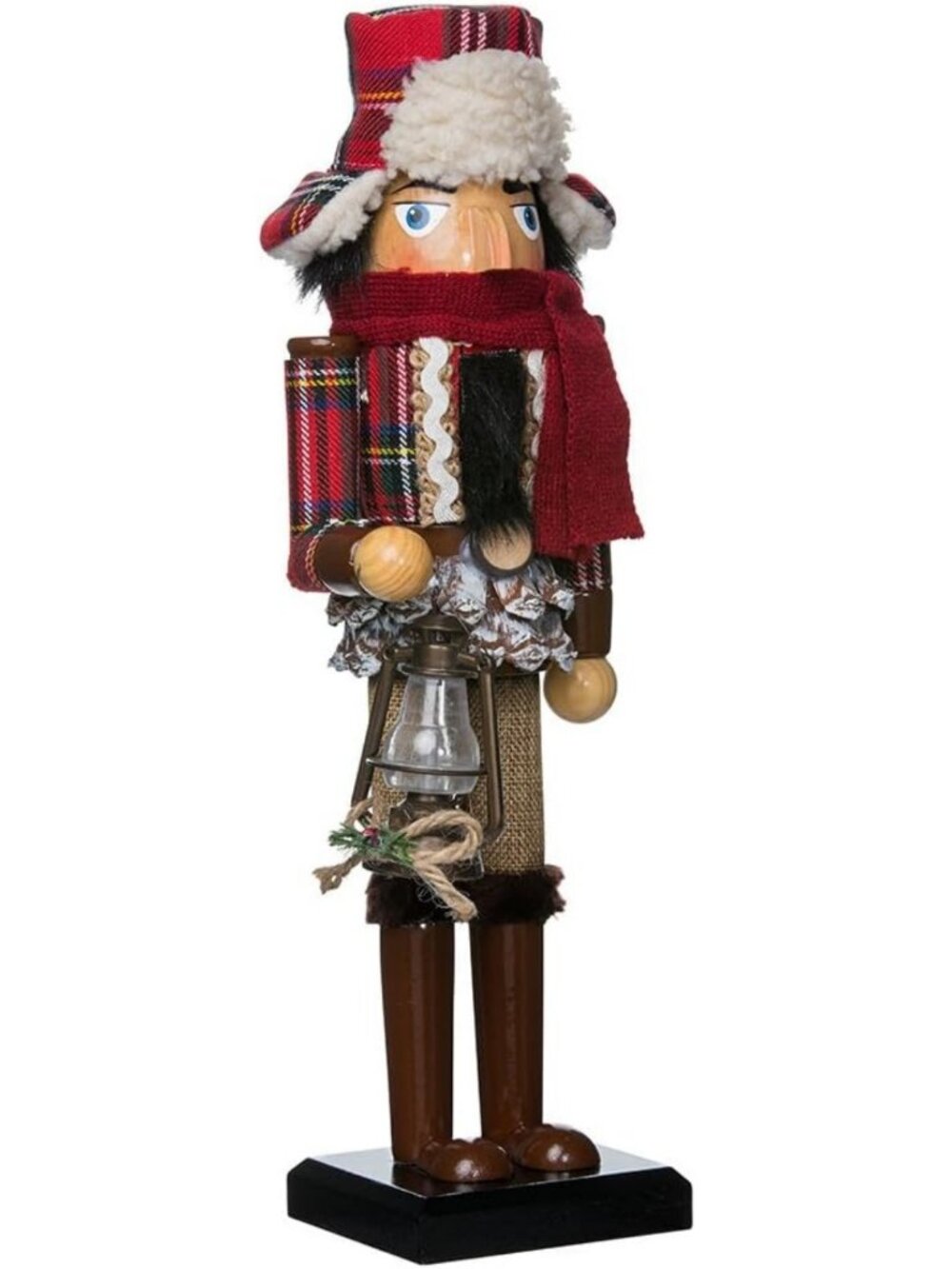 15" Wooden Nutcracker - Charming Woodsman Design for Holiday Decor & Gifts